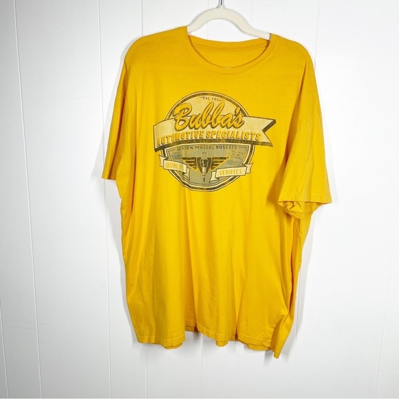 Bubba's Automotive Specialists Boston, MA Yellow Short Sleeve Tee Extra Large - Picture 1 of 3